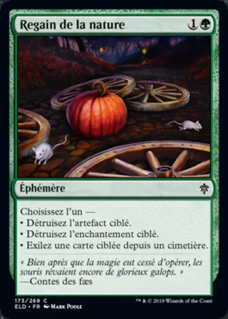 Regain de la la nature, carte Magic ELD 173 — extension Throne of Eldraine