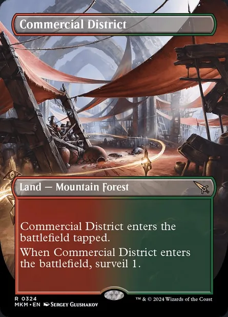 Commercial District, Magic card MKM 324 — Murders at Karlov Manor set