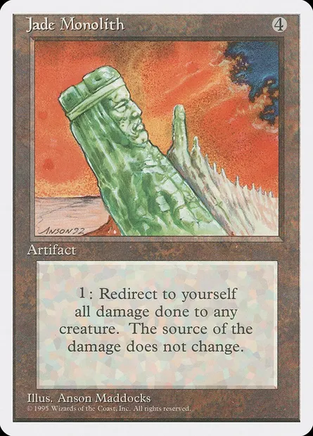 Jade Monolith, Magic card 4ED 329 — Fourth Edition set