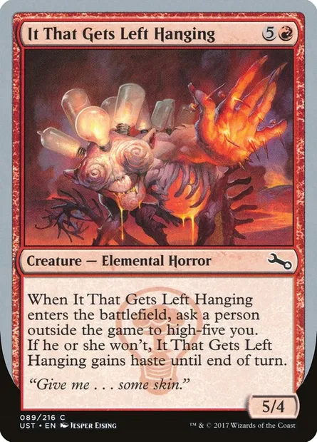 It That Gets Left Hanging, Magic card UST 89 — Unstable set