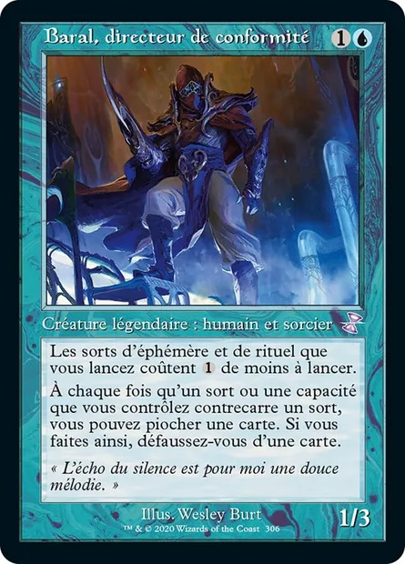 Baral, directeur de conformité, carte Magic TSR 306 — extension Spirale Temporelle Remastered