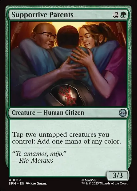 Supportive Parents, Magic card SPM 119 — Marvel's Spider-Man set