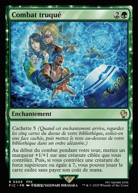 Combat truqué, carte Magic FIC 303 — extension Final Fantasy Commander