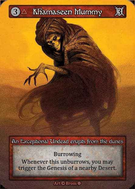 Khamaseen Mummy, carte Sorcery GOT 106 — extension Gothic