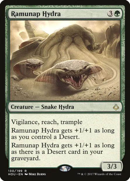Ramunap Hydra, Magic card HOU 130 — Hour of Devastation set