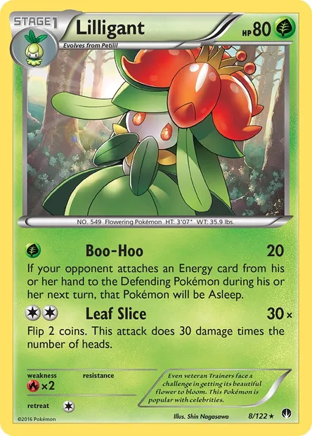Lilligant, Pokémon card BKP 8 — BREAKpoint set