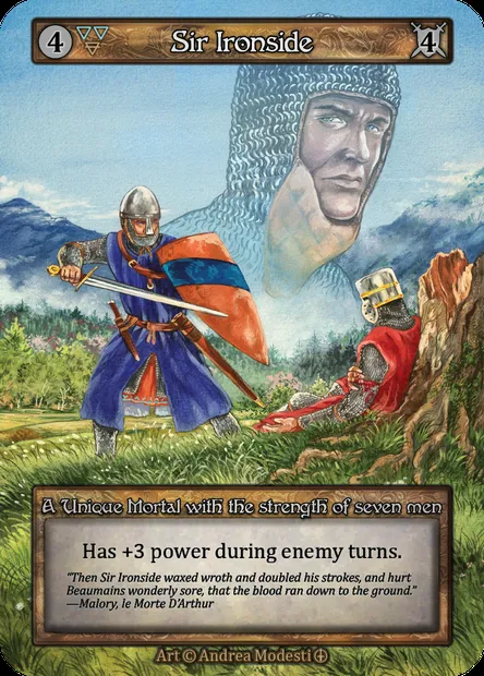 Sir Ironside, Sorcery card ATH 077 — Arthurian Legends set