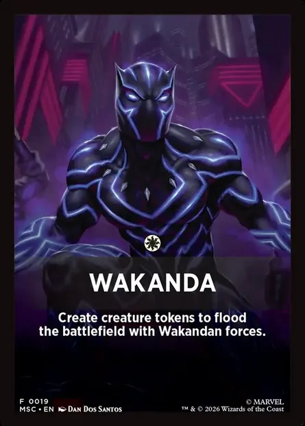 Wakanda, Magic card FMSC 19 — Marvel Super Heroes Jumpstart Front Cards set