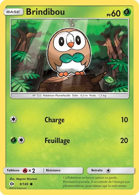 Brindibou, carte Pokémon SUM 9 — extension Soleil et Lune