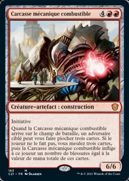 Carcasse mécanique combustible, carte Magic C21 163 — extension Commander 2021