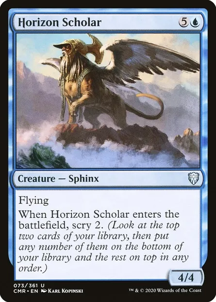 Horizon Scholar, Magic card CMR 73 — Commander Legends set