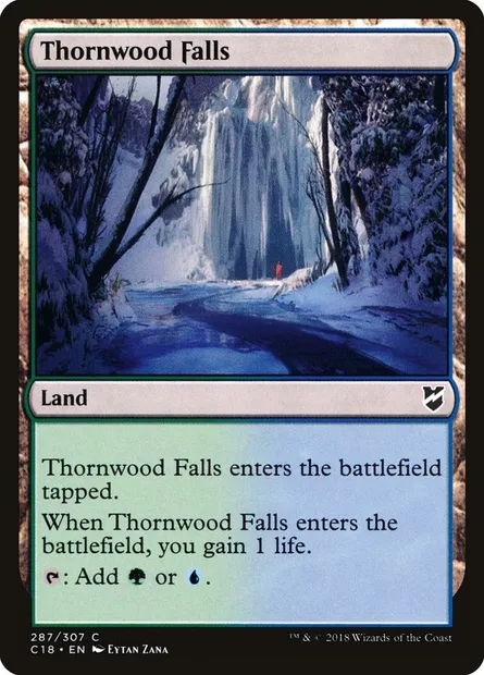 Thornwood Falls, Magic card C18 287 — Commander 2018 set