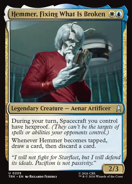 Hemmer, Fixing What Is Broken, carte Magic TRK 239 — extension Star Trek