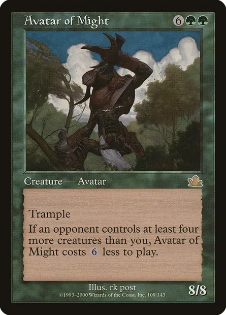 Avatar of Might, Magic card PCY 109 — Prophecy set