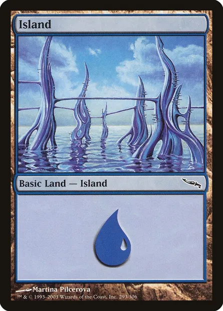 Island, Magic card MRD 293 — Mirrodin set