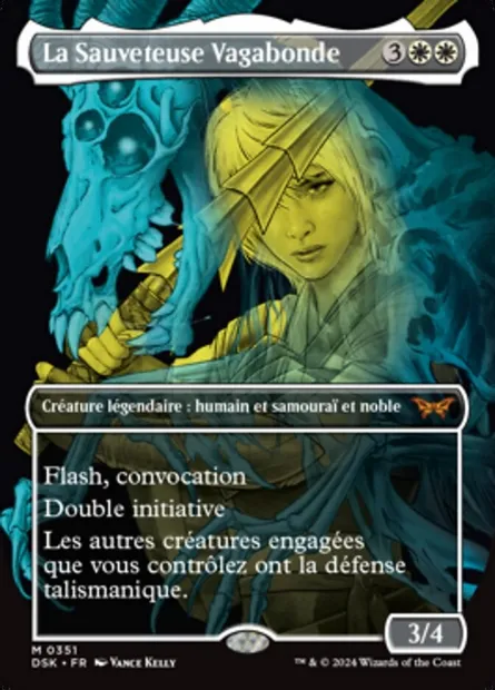 La Sauveteuse Vagabonde, carte Magic DSK 351 — extension Duskmourn: House of Horror