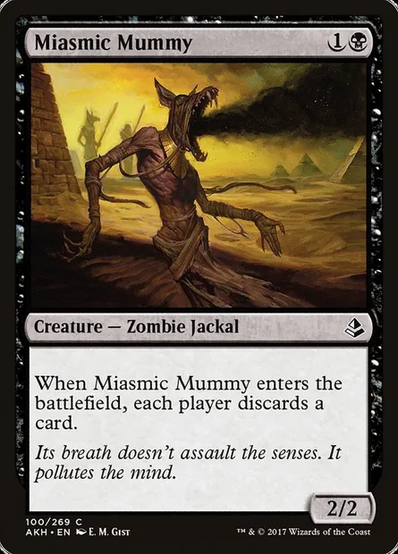 Miasmic Mummy, Magic card AKH 100 — Amonkhet set