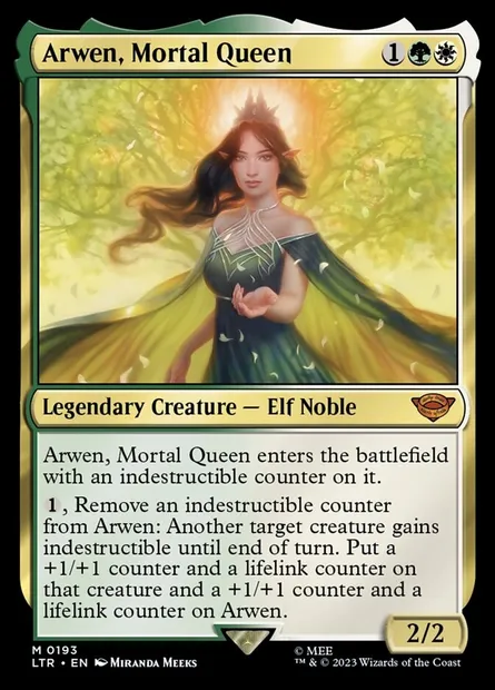 Arwen, Mortal Queen, Magic card LTR 193 — The Lord of the Rings: Tales of Middle-earth set