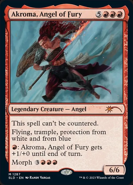 Akroma, ange de la Fureur, carte Magic SLD 1287 — extension Secret Lair Drop