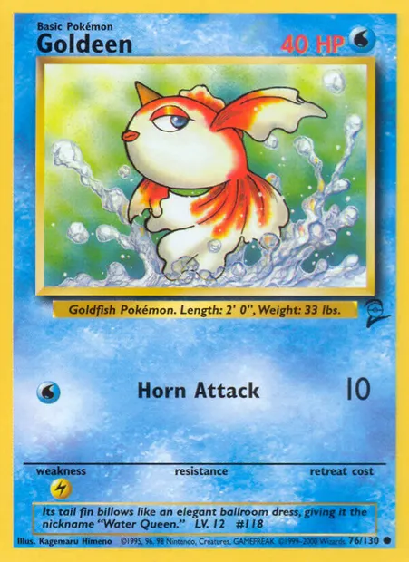 Goldeen, Pokémon card B2 76 — Base Set 2 set