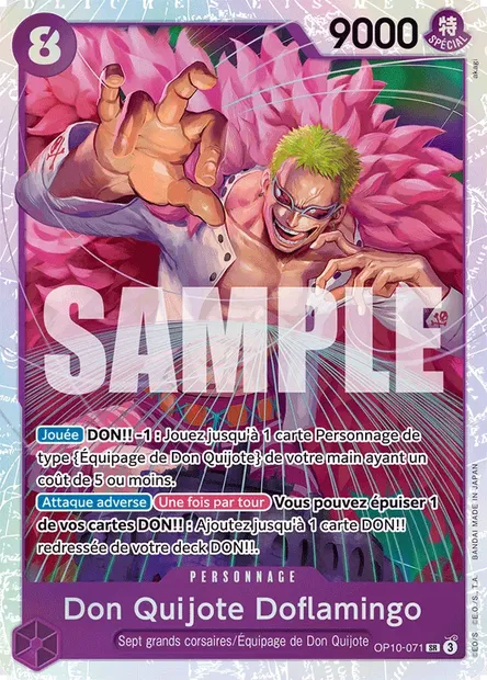 Don Quijote Doflamingo, carte One Piece OP10-071 — extension SANG ROYAL