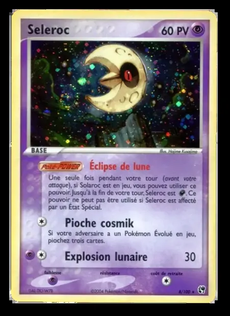 Séléroc, carte Pokémon SS 8 — extension EX Tempête de sable