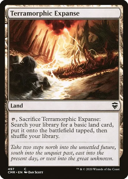 Terramorphic Expanse, Magic card CMR 497 — Commander Legends set