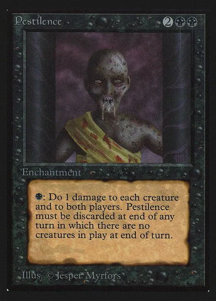 Pestilence, Magic card CED 121 — Collectors' Edition set