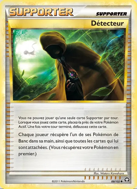 Détecteur, carte Pokémon TM 88 — extension Triomphant