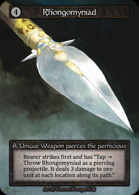 Rhongomyniad, Sorcery card ATH 180 — Arthurian Legends set