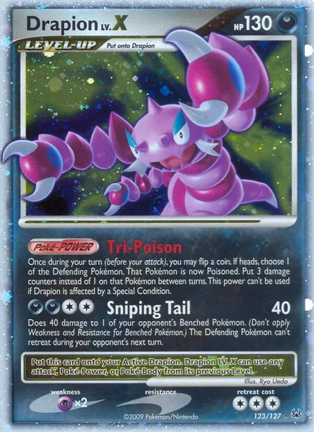 Drapion LV.X, Pokémon card PL 123 — Platinum set