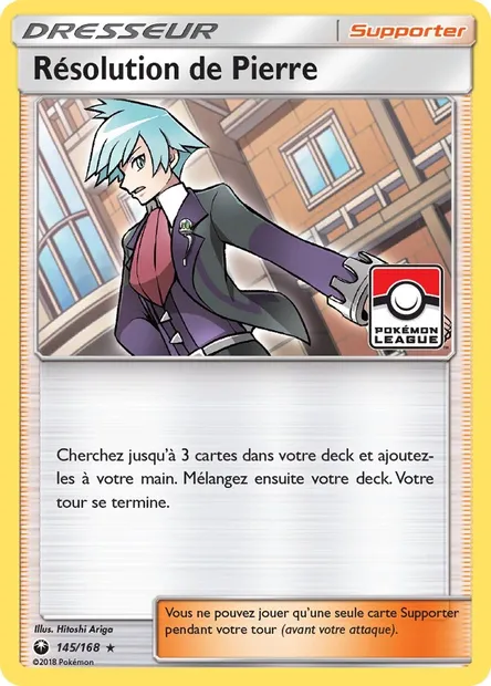Résolution de Pierre, carte Pokémon CES 145 — extension Tempête Céleste