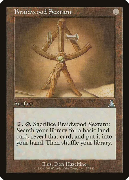 Braidwood Sextant, Magic card UDS 127 — Urza's Destiny set