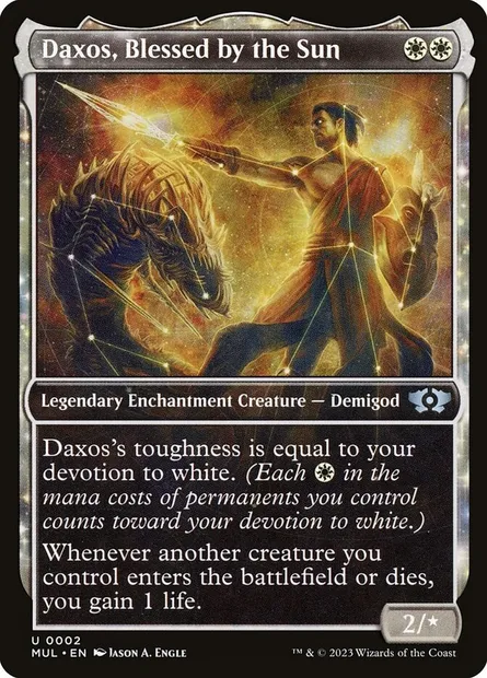 Daxos, Blessed by the Sun, Magic card MUL 2 — Multiverse Legends set