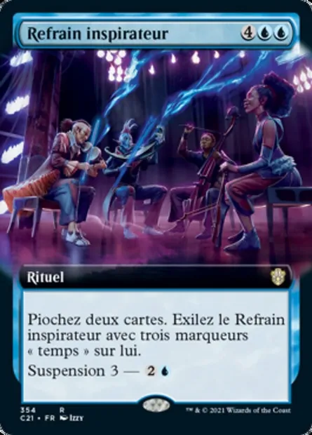 Refrain inspirateur, carte Magic C21 354 — extension Commander 2021