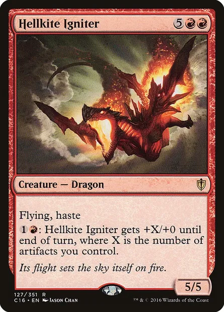 Hellkite Igniter, Magic card C16 127 — Commander 2016 set