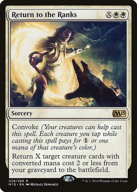 Return to the Ranks, Magic card M15 29 — Magic 2015 set