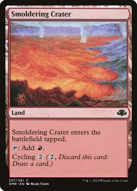 Smoldering Crater, Magic card DMR 257 — Dominaria Remastered set