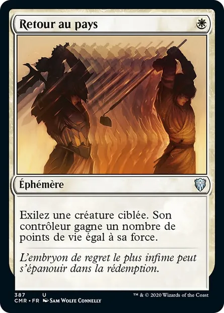 Retour au pays, carte Magic CMR 387 — extension Commander Legends