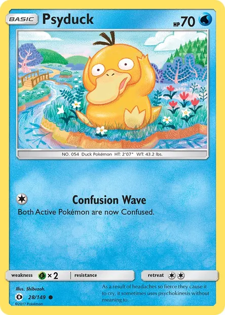 Psyduck, Pokémon card SUM 28 — Sun & Moon set
