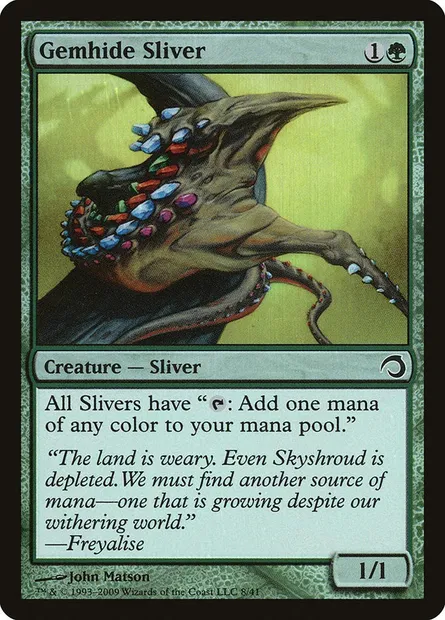 Gemhide Sliver, Magic card H09 8 — Premium Deck Series: Slivers set