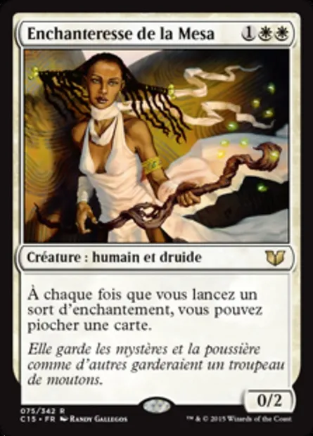 Enchanteresse de la Mesa, carte Magic C15 75 — extension Commander 2015