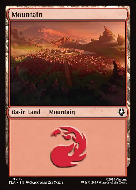 Mountain, Magic card TLA 285 — Avatar: The Last Airbender set