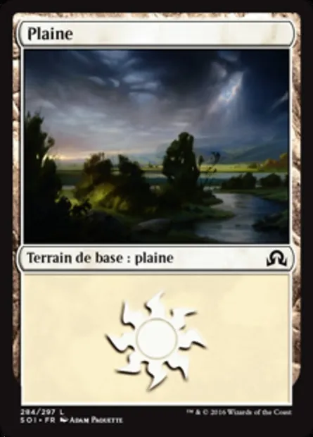 Plaine, carte Magic SOI 284 — extension Ténèbres sur Innistrad
