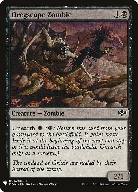 Dregscape Zombie, Magic card PLST DDN-5 — The List set