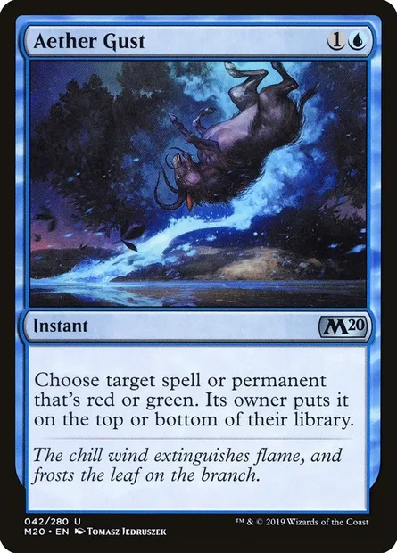 Aether Gust, Magic card M20 42 — Core Set 2020 set