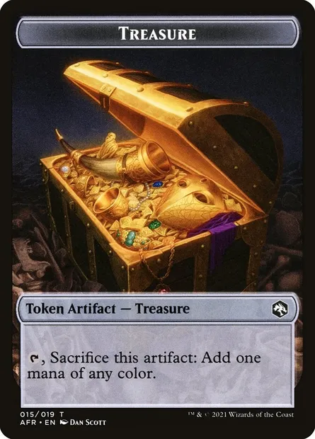 Treasure, Magic card TAFR 15 — Adventures in the Forgotten Realms Tokens set