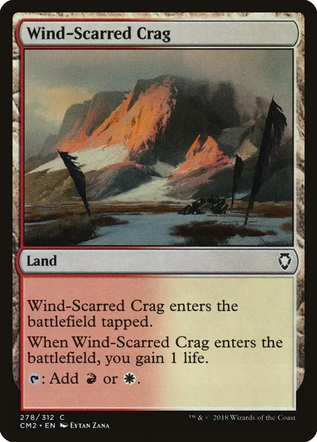 Wind-Scarred Crag, Magic card CM2 278 — Commander Anthology Volume II set