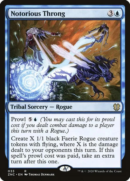 Notorious Throng, Magic card ZNC 33 — Zendikar Rising Commander set