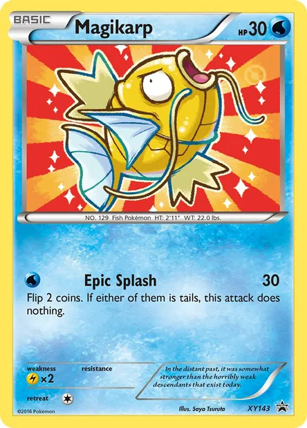 Magikarp, Pokémon card XY 143 — XY Black Star Promos set